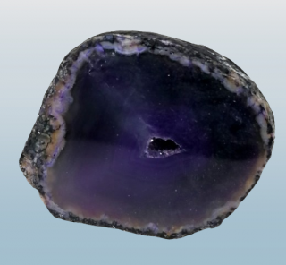 Achátová půlka fialová 198 g