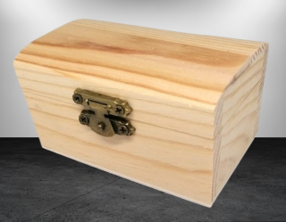 Dřevěná truhlička malá 8,5x5x5 cm