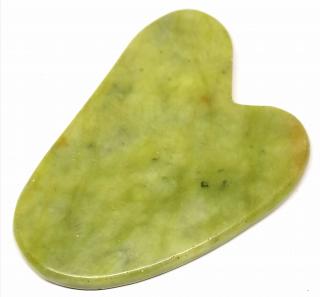 Gua sha - tvar srdce, jadeit