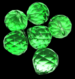 Harmonizační skleněná koule 3 cm zelená