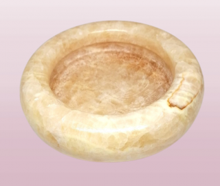 Kalcitová miska, svícen či popelník cca 12,5 cm