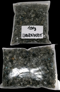 Labradorit chips 2-5 mm, balení 100 g