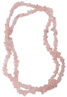 Růženín náhrdelník dlouhý,sekaný cca 80 cm