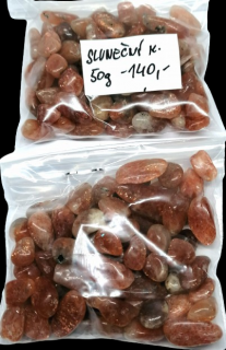 Sluneční kámen chips 6-12mm, 50 gramů (transparentní - průhledný)