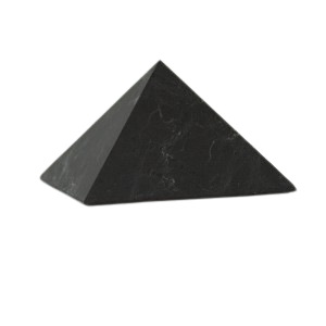 Šungit pyramida 5 cm - AKCE (NELEŠTĚNÁ)