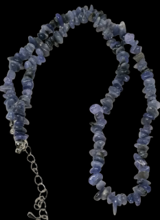 Tanzanit krátký náhrdelník - 42 cm (AA kvalita)