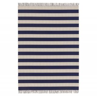 Woodnotes | Koberec Big Stripe in/out - Béžovo-modrá / 170x240 cm