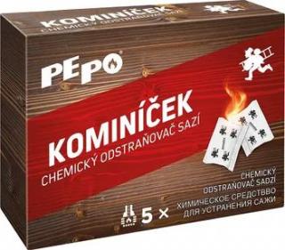 Pe-Po Kominíček chemický odstraňovač sazí 5ks 14g