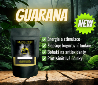 Guarana + kofein 30% extrakt Váha: 100g