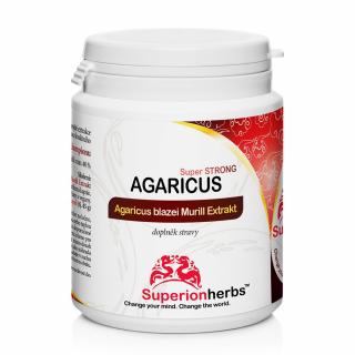 SUPERIONHERBS Agaricus blazei Murill, Extrakt 40 % polysacharidů, 90 kapslí