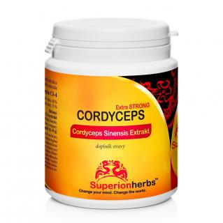 SUPERIONHERBS Cordyceps, Extrakt 40 % polysacharidů, 15 % manitolu, 90kapslí