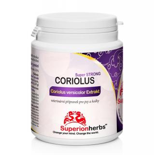 SUPERIONHERBS Coriolus versicolor Extrakt 50 % polysacharidů, 90 kapslí