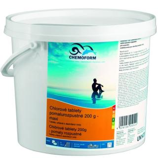 Chlorové tablety pomalurozpustné 200 g - maxi - 1 kg