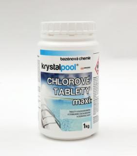 Chlorové tablety maxi 1 kg (200g) (stabilní zachlorování vody)