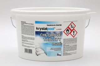 Chlorové tablety maxi 5 kg (200g) (stabilní zachlorování vody)