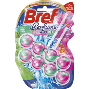 Bref WC Perfume Change 2x50g - Green Aplle - Water Lily