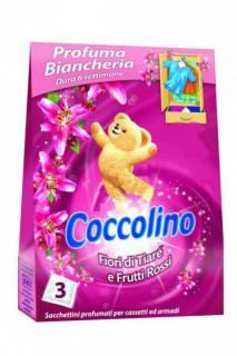 Coccolino vonné sáčky Frutti Rossi 3ks - růžové