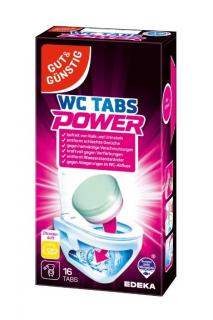 G&G WC Tabs Power Lemon 16ks 400g - čisitící tablety do wc