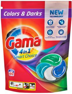 Gama (Vizir) 4in1 kapsle na praní 60ks Colors & Darks