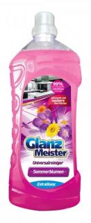 GlanzMeister na mytí podlah 1,5L Sommerblumen - červený