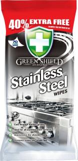 Green Shield Stainless 70ks - vlhčené ubrousky na nerezové plochy