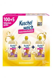 Kuschelweich prací gel 3x1,925L - 105W Glucksmoment Color