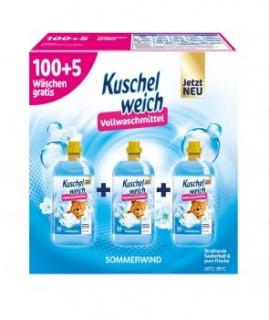 Kuschelweich prací gel 3x1,925L - 105W Sommerwind universal