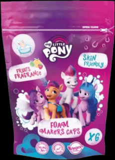 MY LITTLE PONY Foam Makers Caps  – doypack 6 x 20 g - pěnotvorné kapsle