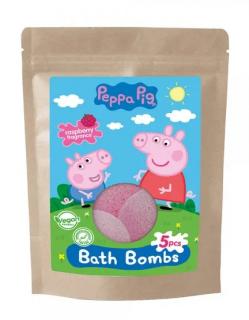 PEPPA PIG Fizzy Bath Bombs Doypack 5 x 50g -  šumivé koule do koupele EXP 12/5/24