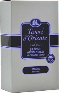 Tesori d'Oriente Tuhé Mýdlo 125g Mirra - stříbrná