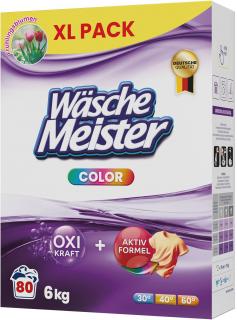 WascheMeister prací prášek 6 kg Color Karton – 80 WL