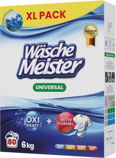 WascheMeister prací prášek 6 kg Universal Karton – 80 WL