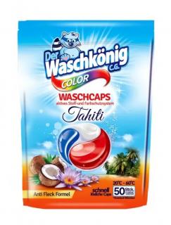 WaschKönig kapsle na praní TRIOCAPS Color 50ks