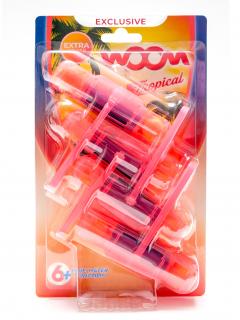 wOOm WC závěska 4x50g barvící - Tropical Fruits