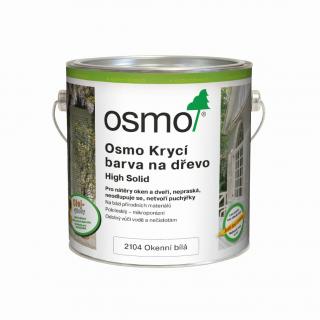 OSMO Krycí barva na dřevo 2104 Bílá na okna Velikost balení: 0,75 l