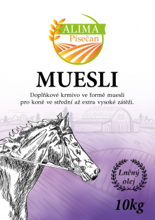 ALIMA MUESLI 25kg - Doplňkové granulované krmivo pro koně |U Dvou krkoviček Hmotnost: 10kg