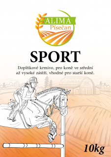 ALIMA SPORT 25kg - Doplňkové granulované krmivo pro koně | U Dvou krkoviček Hmotnost: 10kg