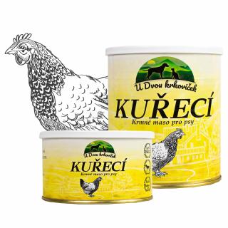 Kuřecí masová konzerva | U Dvou krkoviček Hmotnost: 6ks / 800g