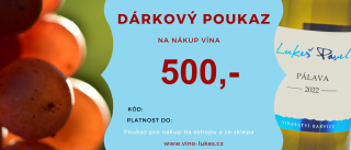 Vino Lukes | Dárkový poukaz 500,-