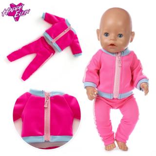 Set mikina teplaky pro panenku American girl a Baby Born 43 cm