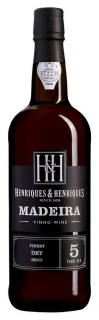 Víno z Madeiry 5 Y.O. Finest Dry, Henriques & Henriques, 0,75l