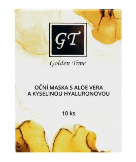 Golden Time oční masky s kyselinou hyauronovou a aloe vera, 10x5ml