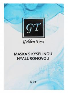 Golden Time pleťová maska s kyselinou hyaluronovou, 6x26ml