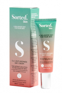 Sorted Skin Denní tónovací krém proti zarudnutí 5v1 30 ml