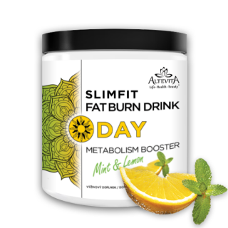 Altevita Slimfit Fatburn Drink Day Máta a citron 90g