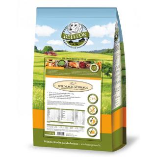 Bellfor Wildbach Schmaus hypoalergenní bezobilné granule s lososem a pstruhem 2,5kg