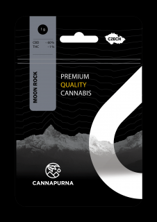 Cannapurna CBD květy konopí 60 % Moonrock indoor - 0,2 % THC Hmotnost: 2 g