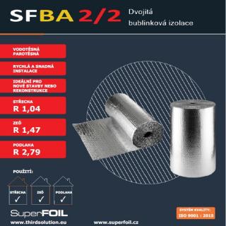 SuperFOIL SFBA2/2 - 254 Kč/m² bez DPH - 307,34 Kč/m²