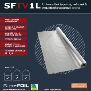 SuperFOIL SFTV1L - 100 Kč/m² bez DPH - 121Kč/m²