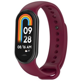 Jednobarevný náhradní náramek pro Mi Band 8 Vínová